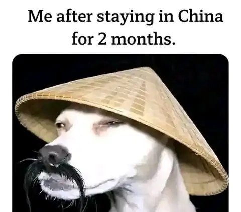 Me after stayingin Ghina for 2:months.